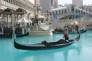 Gondola ride in Vegas