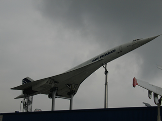 The Concorde up a pole